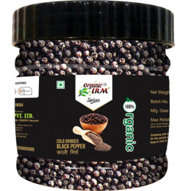 Organic LRM Cold Grinded Black Pepper   Glass Jar  100 grams